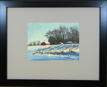 January's Farm Framed