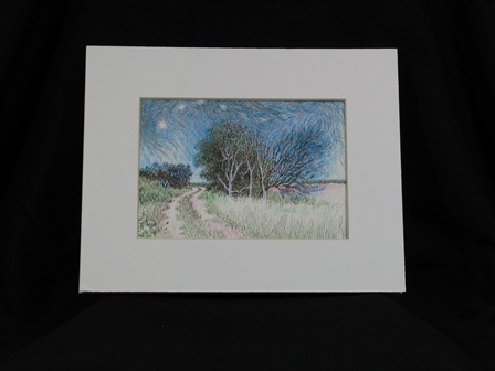 Starry Night On Broken Tree Lane Setting