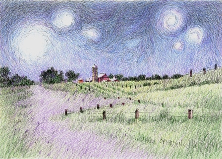 Starry Night Pasture