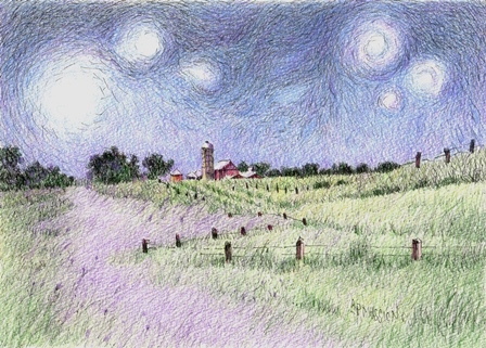 Starry Night Pasture