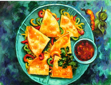 Three Pepper Quesadillas